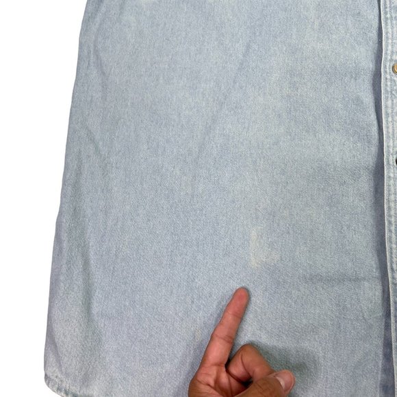 Vintage Blue Point Harley Davidson Button Down- Biker- Embroidered- Men’s XL - Picture 6 of 12